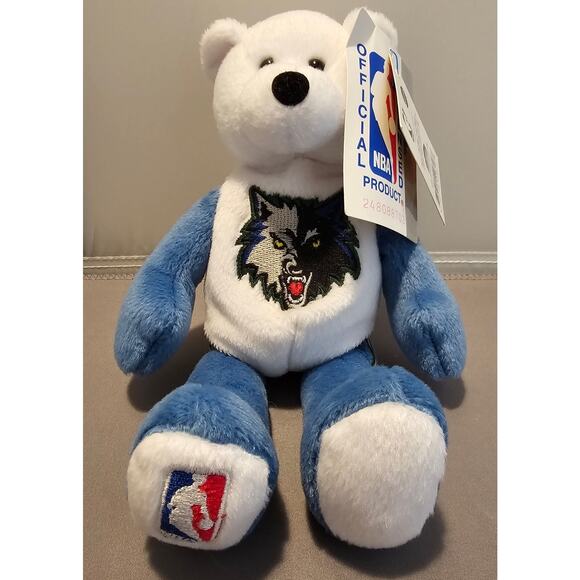 2000 Mattel Limited Treasures Minnesota Timberwolves Collectible Bear "Trees" - Picture 1 of 11